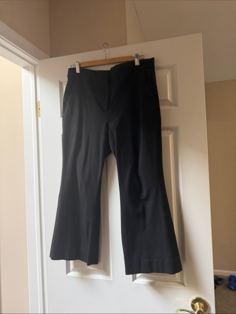 J. Crew Black Boot-Cut Dress Pants